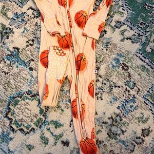 Basketball Print Convertible Romper